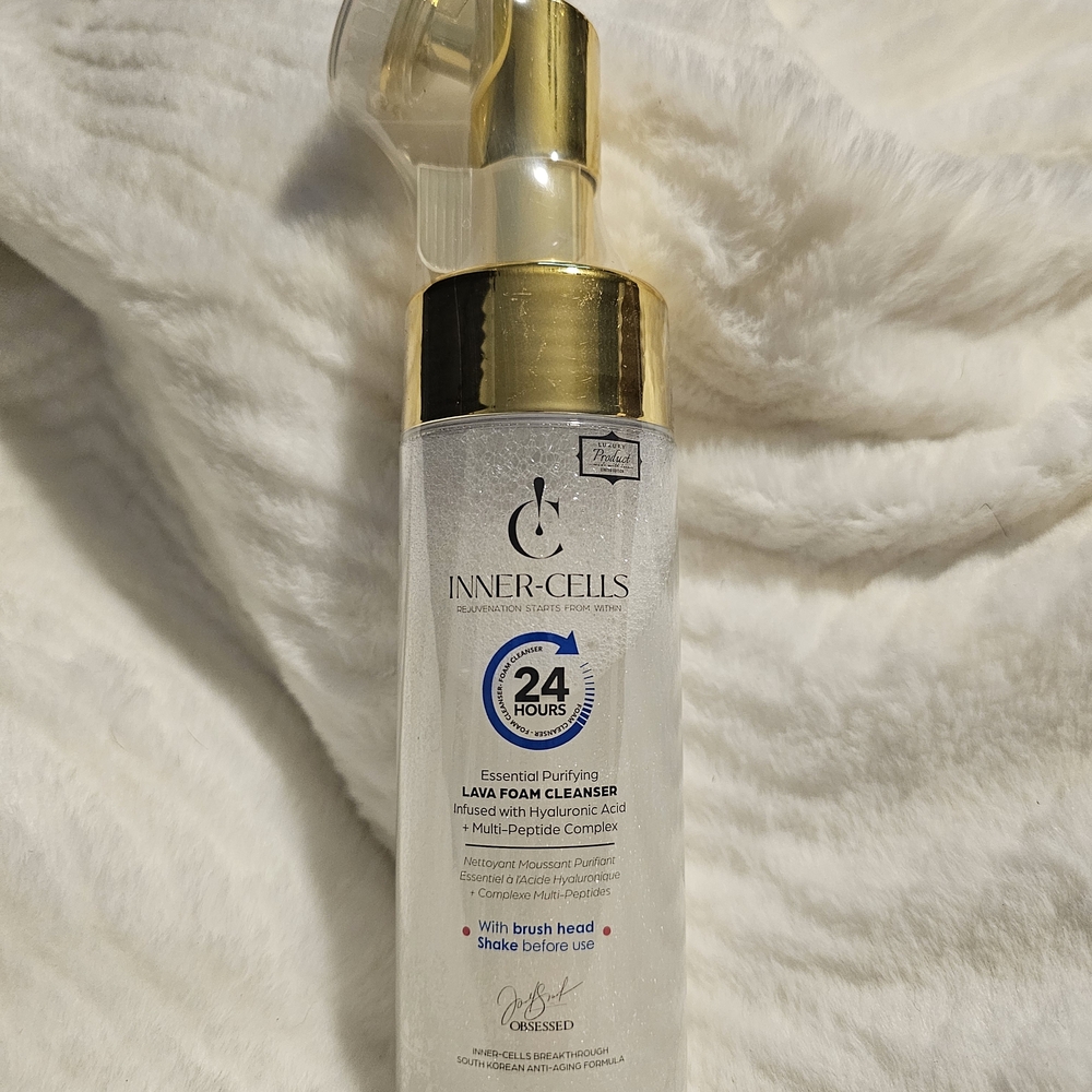 Essential Purifying Lava Foam Cleanser w/Hyaluronic Acid + Multi-Peptide Complex
